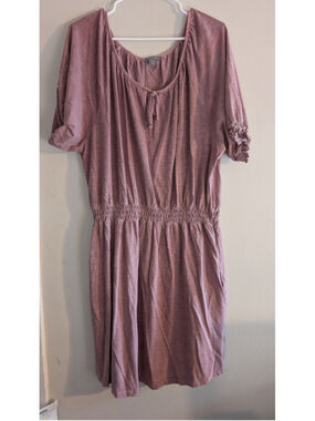 Falls Creek Mauve Mini Dress, Plus 2X